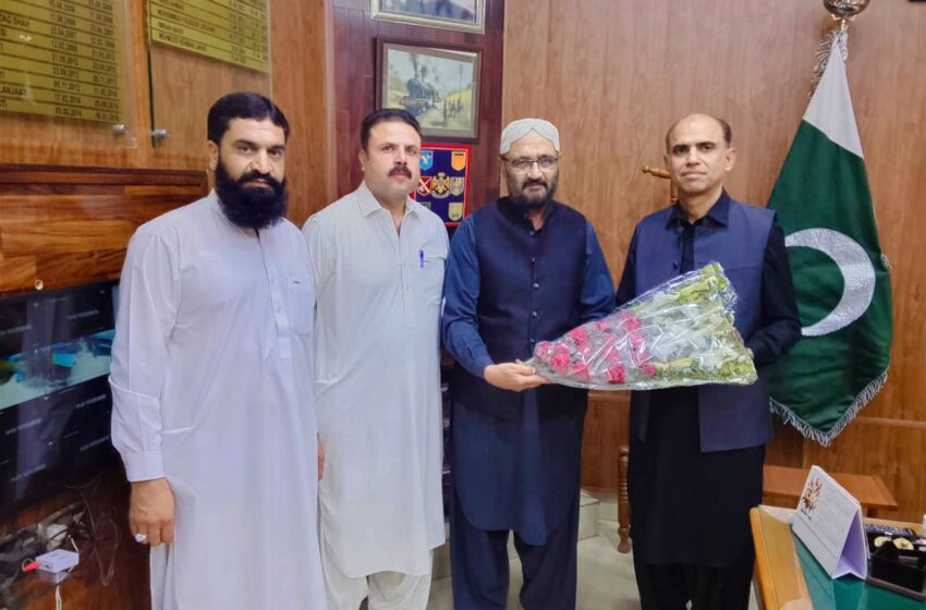  پریم یونین وفد کی ڈی ایس ریلوے محمود الرحمن لاکھو سے ملاقات، ملازمین کے انتظامی معاملات پر تبادلہ خیال
