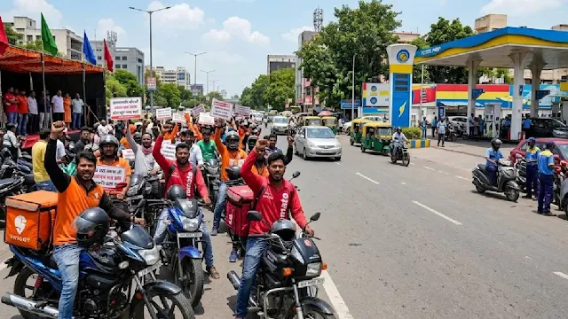  بھارت میں پٹرولیم مصنوعات کی قیمتوں میں اضافے پر گگ ورکرز کی ملک گیر ہڑتال