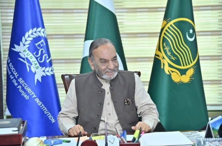  وزیر محنت پنجاب منشاء اللہ بٹ کا مزدورون کے لیئے فلاحی مشن جاری رکھنے کا اعلان
