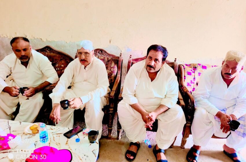  وطن دوست مزدور فیڈریشن کے رہنماؤں کا ترجمان جمیل نواب بھٹی سے شریکِ حیات کی وفات پر تعزیت