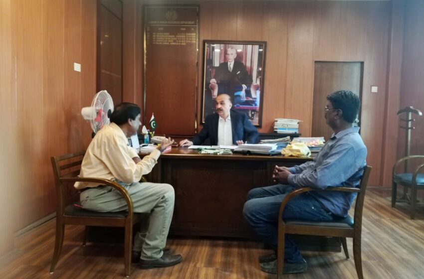  پیپلز یونین آف ورکرز ویلفیئر بورڈ سندھ کی سیکریٹری لیبر اور سیکریٹری بورڈ سے اہم ملاقاتیں